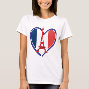 Camiseta Paris Love Heart