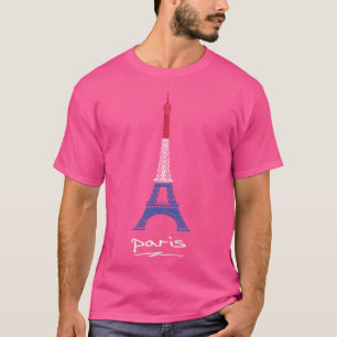 Camiseta Paris Lover I Ama Torre Eiffel Francesa Para Roman