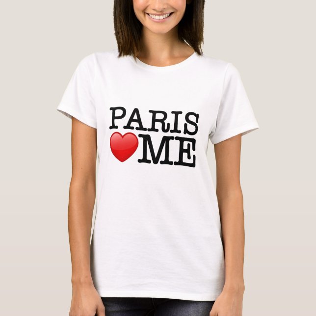 Camiseta Paris me ama, eu amo Paris (Frente)