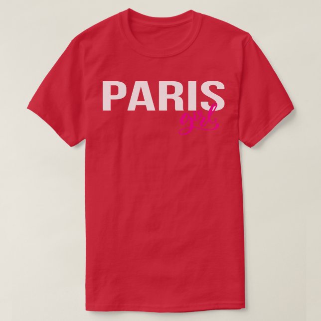 Camiseta Paris Menina França 1 (Frente do Design)