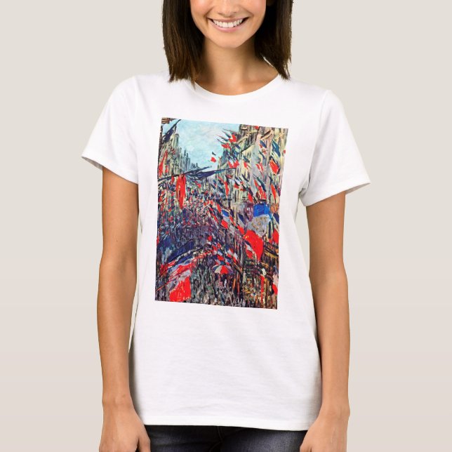 Camiseta Paris no Dia Nacional, Claude Monet (Frente)