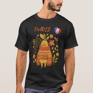 Camiseta Paris no outono Torre Eiffel França outono