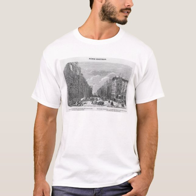 Camiseta Paris nova, ideia de uma peça da rua de Rivoli (Frente)