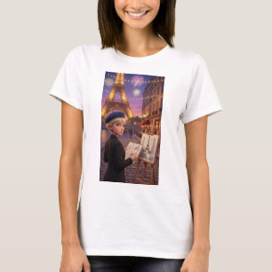 Camiseta Paris Sketchbook Fireworks Night