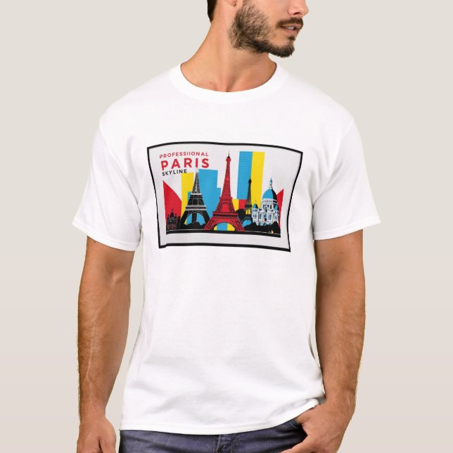 Camiseta Paris Skyline 2 (Frente)