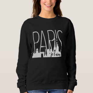 Camiseta Paris Skyline Eiffel Tower French Je t'aime France