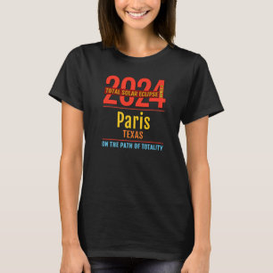 Camiseta Paris Texas TX Total Solar Eclipse 2024 4