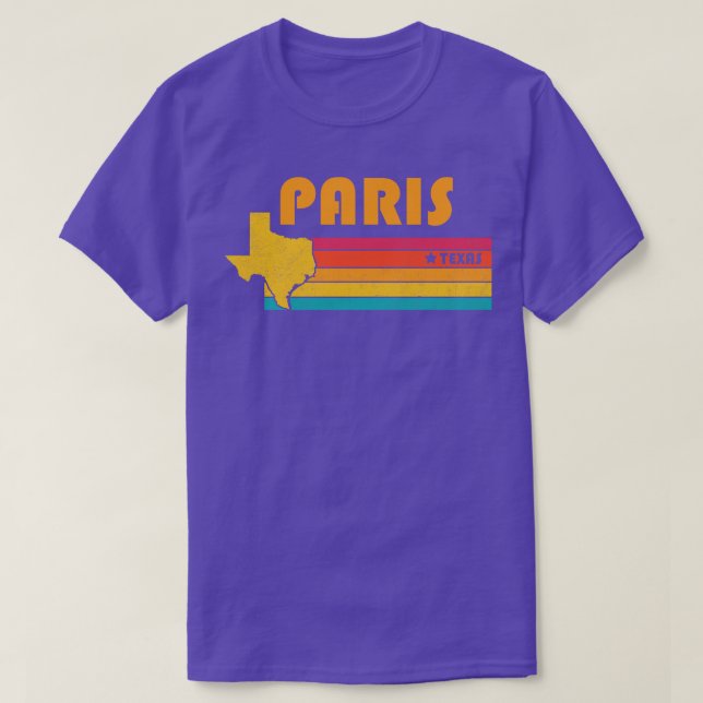 Camiseta Paris Texas Vintage desapontou Souvenir (Frente do Design)