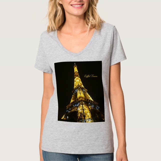 Camiseta Paris. Torre Eiffel. (Frente)
