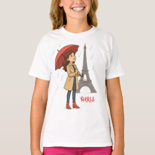 Camiseta Parisiense Wonder" - Dziewczyna z parasolkcaria po
