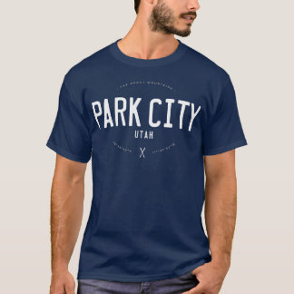 Camiseta Park City Utah Angustiado Esqui Vintage engraçado