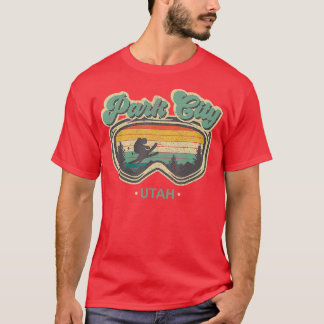 Camiseta Park City Utah Retro Ski Resort Vintage Skiing Vac