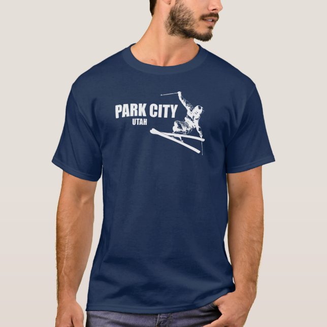 Camiseta Park City Utah Skier (Frente)