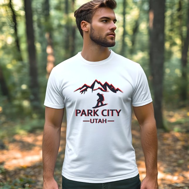 Camiseta Park City Utah snowboard (Criador carregado)