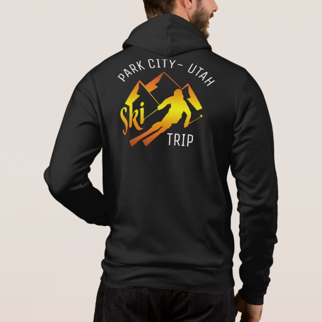 Camiseta Park City Utah Trip Adventures Skiing Group (Verso)