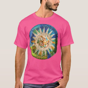 Camiseta Park Guell Gaudi Espanha Barcelona Trencadis Desig