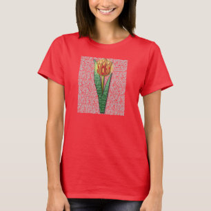 Camiseta Parkinsons Força Burst Tulip RednYellow