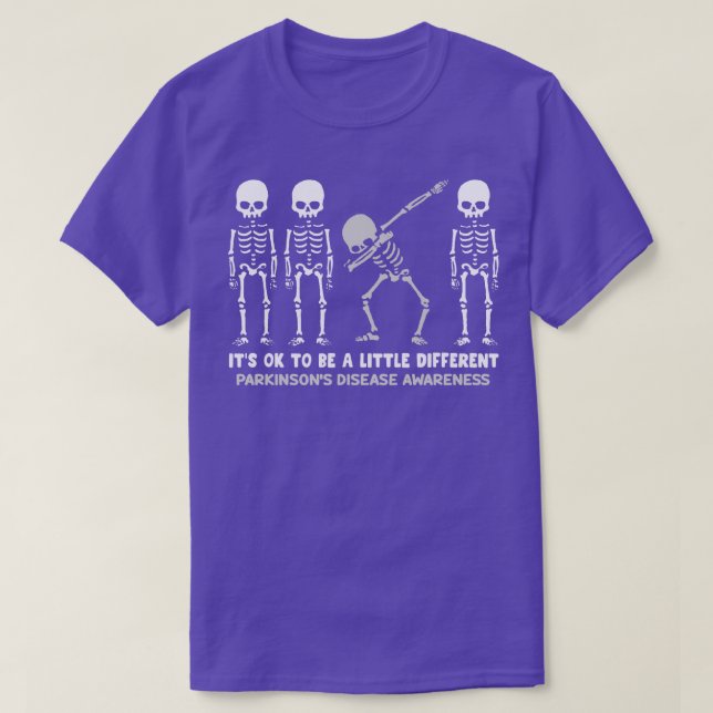 Camiseta Parkinsons Sensibiliza Está Tudo Bem Ser Um Pouco (Frente do Design)