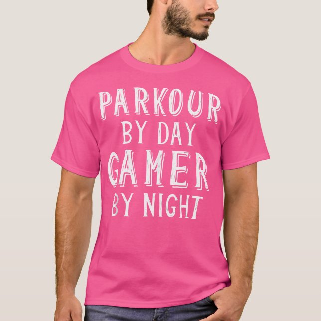 Camiseta Parkour By Day Gamer By Night - Street Free Runnin (Frente)