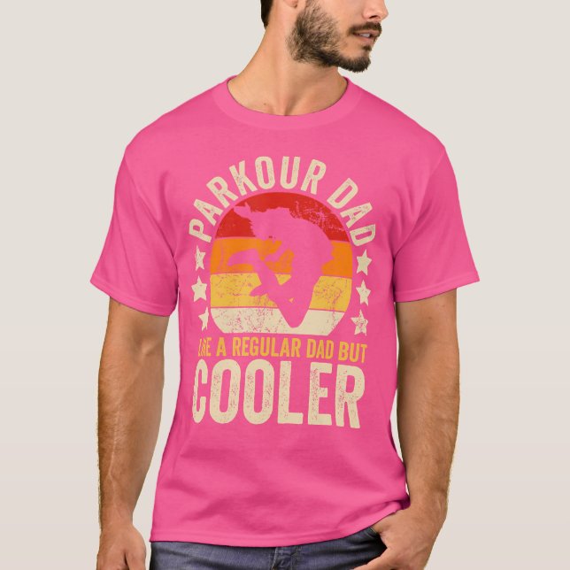 Camiseta Parkour Dad Like A Regular Dad But Cooler Father'S (Frente)