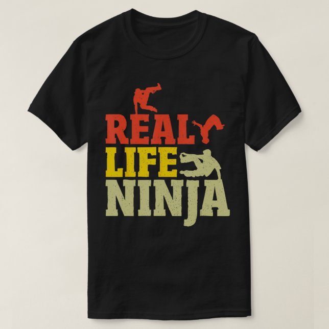 Camiseta Parkour de Juventude Ninja, corredor livre (Frente do Design)