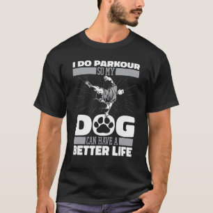 Camiseta Parkour Dog Traceur Runner Free Runner