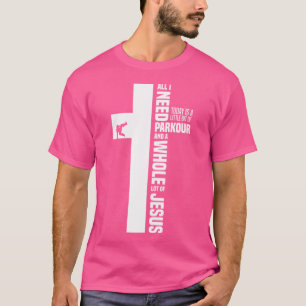 Camiseta Parkour E Jesus Engraçado Parkour Corrida Livre