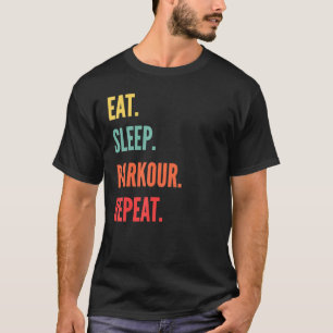 Camiseta Parkour Eat Sleep Parkour Repetir