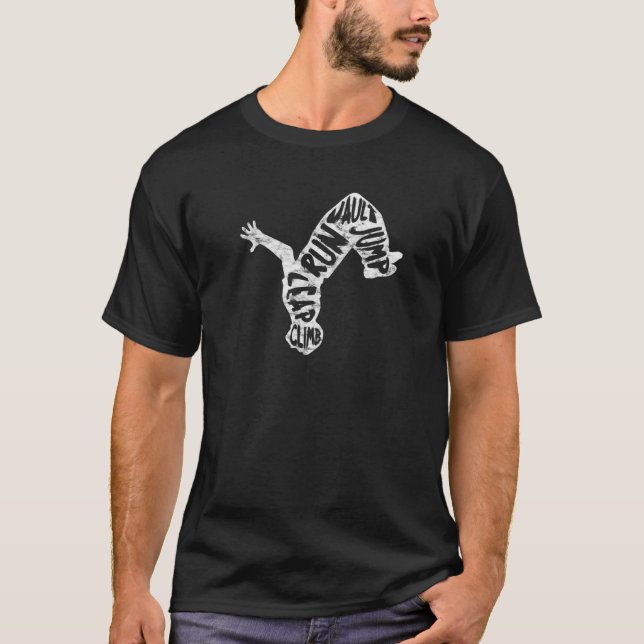 Camiseta Parkour Free Running Backflip (Frente)