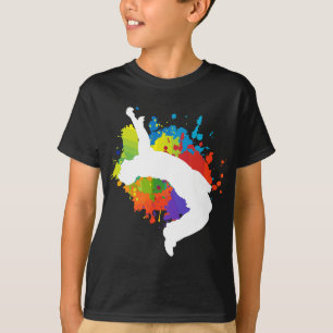 Camiseta Parkour Free Running City Ninja Gift