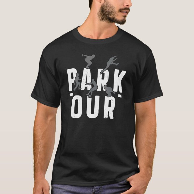 Camiseta Parkour Free Running Traceur Freestyle Extreme Spo (Frente)