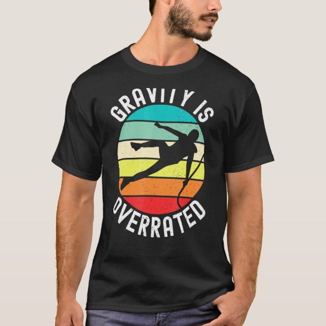 Camiseta Parkour Free Running Training Traceur Retro Gravit (Frente)