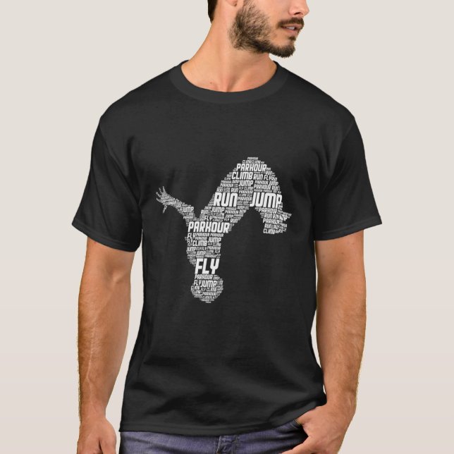 Camiseta Parkour Freerunner Freerunning Traceur Men Kids Bo (Frente)