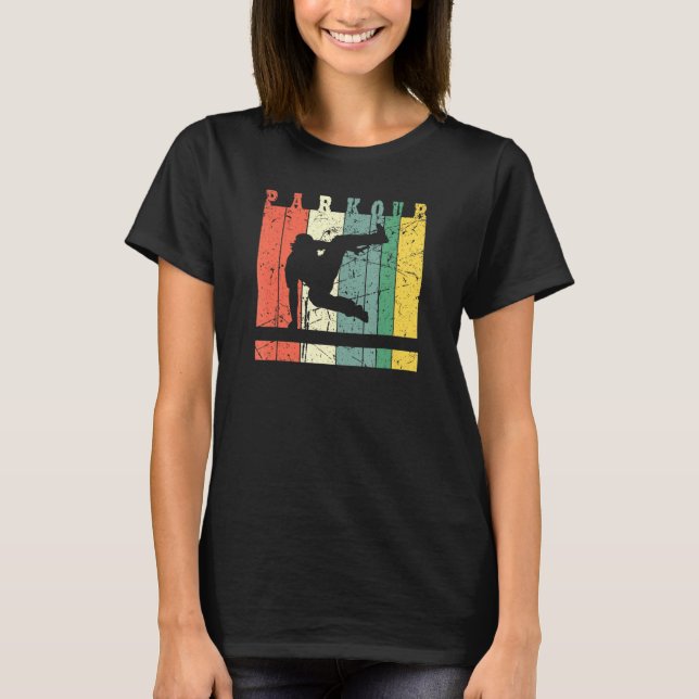 Camiseta Parkour Freerunner Freestyle Executando Traceur Vi (Frente)