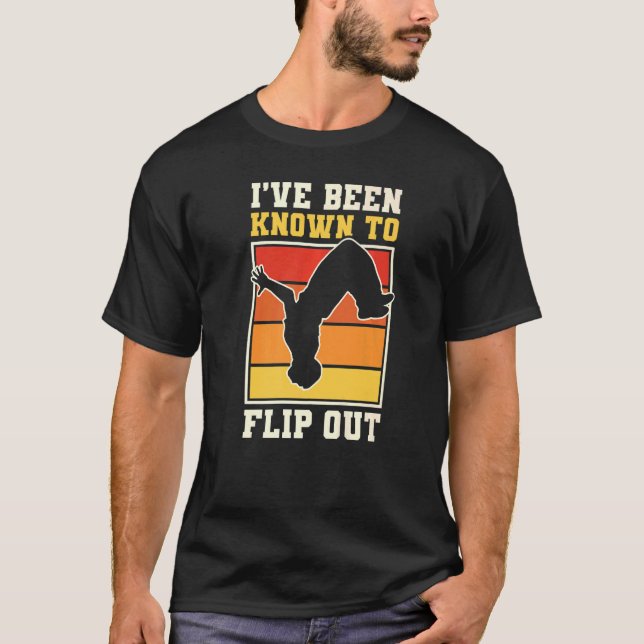 Camiseta Parkour Freerunning Tratlete Backflip IVe B (Frente)