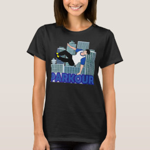 Camiseta Parkour Freerunning Vintage Retro Freestyle Acroba