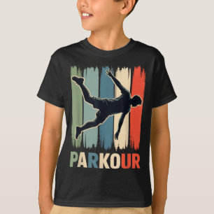 Camiseta Parkour, Ginasta Urbano, Traceur, Corredor