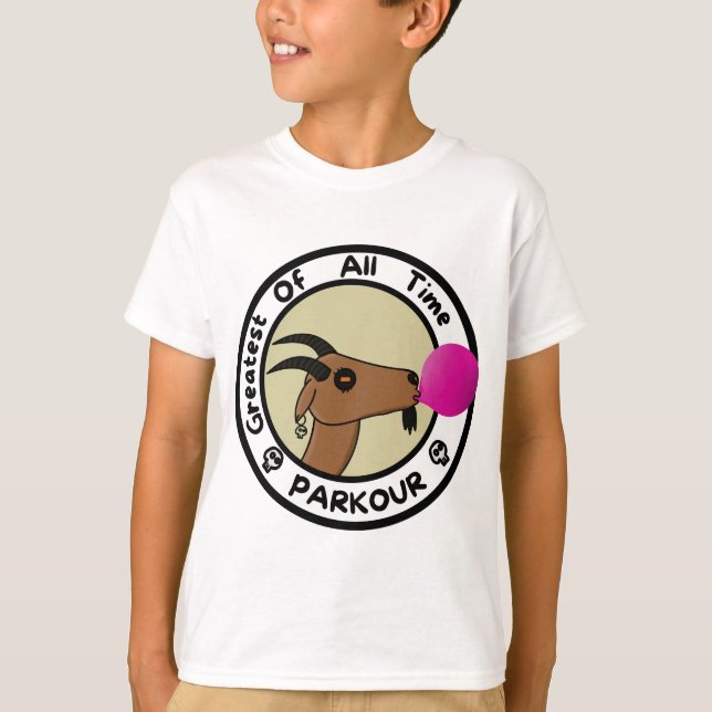Camiseta Parkour Goat - Greatest of all time (Frente)