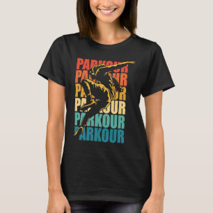Camiseta Parkour livre em execução do Retro Parkour