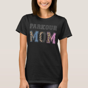 Camiseta Parkour Mãe Correndo Freerunning Mãe Raglan