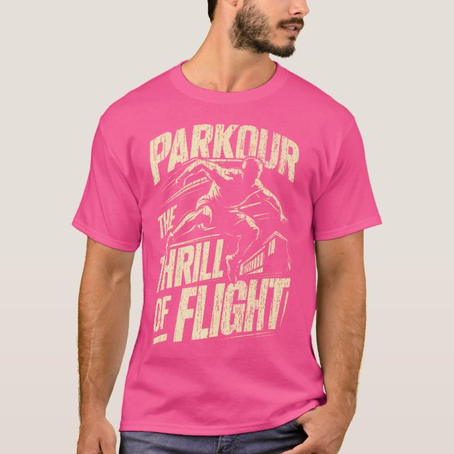 Camiseta Parkour O Thrill Do Voo Parkour (Frente)