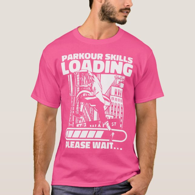 Camiseta Parkour Skills Loading Wall Run Traceur Training P (Frente)
