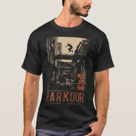Camiseta PARKOUR Urban Action Silhouette Poster | Retro