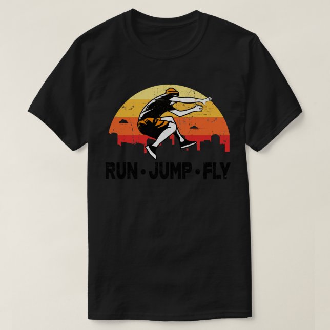 Camiseta Parkour Vintage Freerunner (Frente do Design)