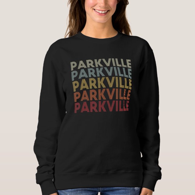 Camiseta Parkville Maryland Parkville MD Retro Vintage Text (Frente)