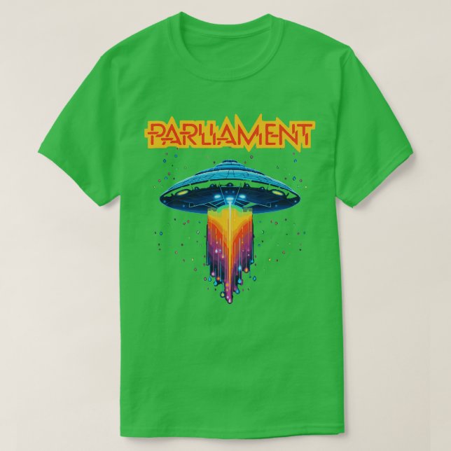 Camiseta Parlamento Funkadelic Retro Mothership Rock Funk (Frente do Design)