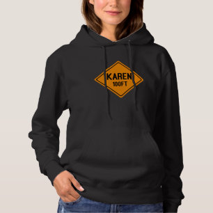 Camiseta Paro de aviso de tráfego laranja de 100 pés Karen