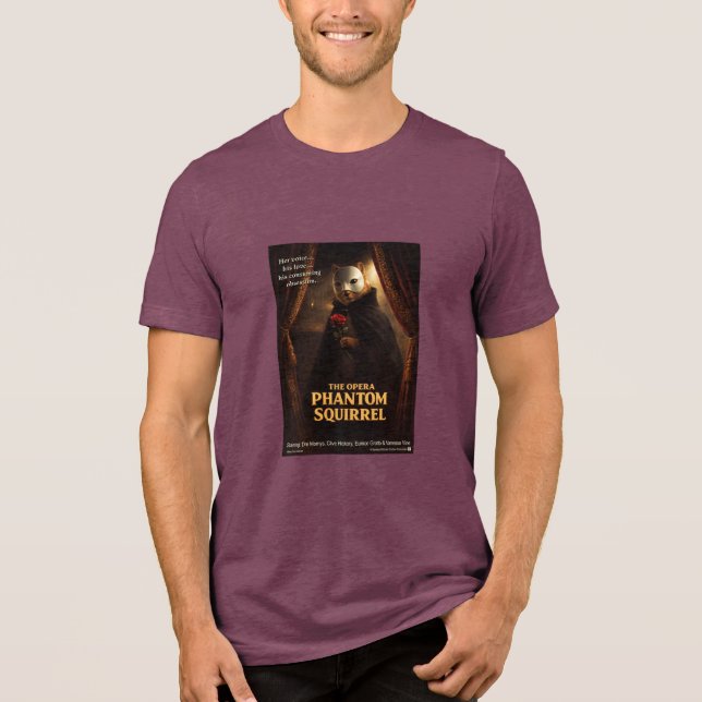 Camiseta Paródia de Esquilo Fantasma da Ópera (Frente)