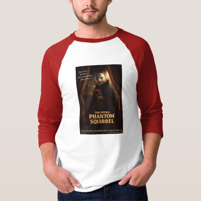Camiseta Paródia de Esquilo Fantasma da Ópera (Frente)