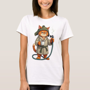 Camiseta Paródia de Gato com a Caixa Cheia   Presente de Hu